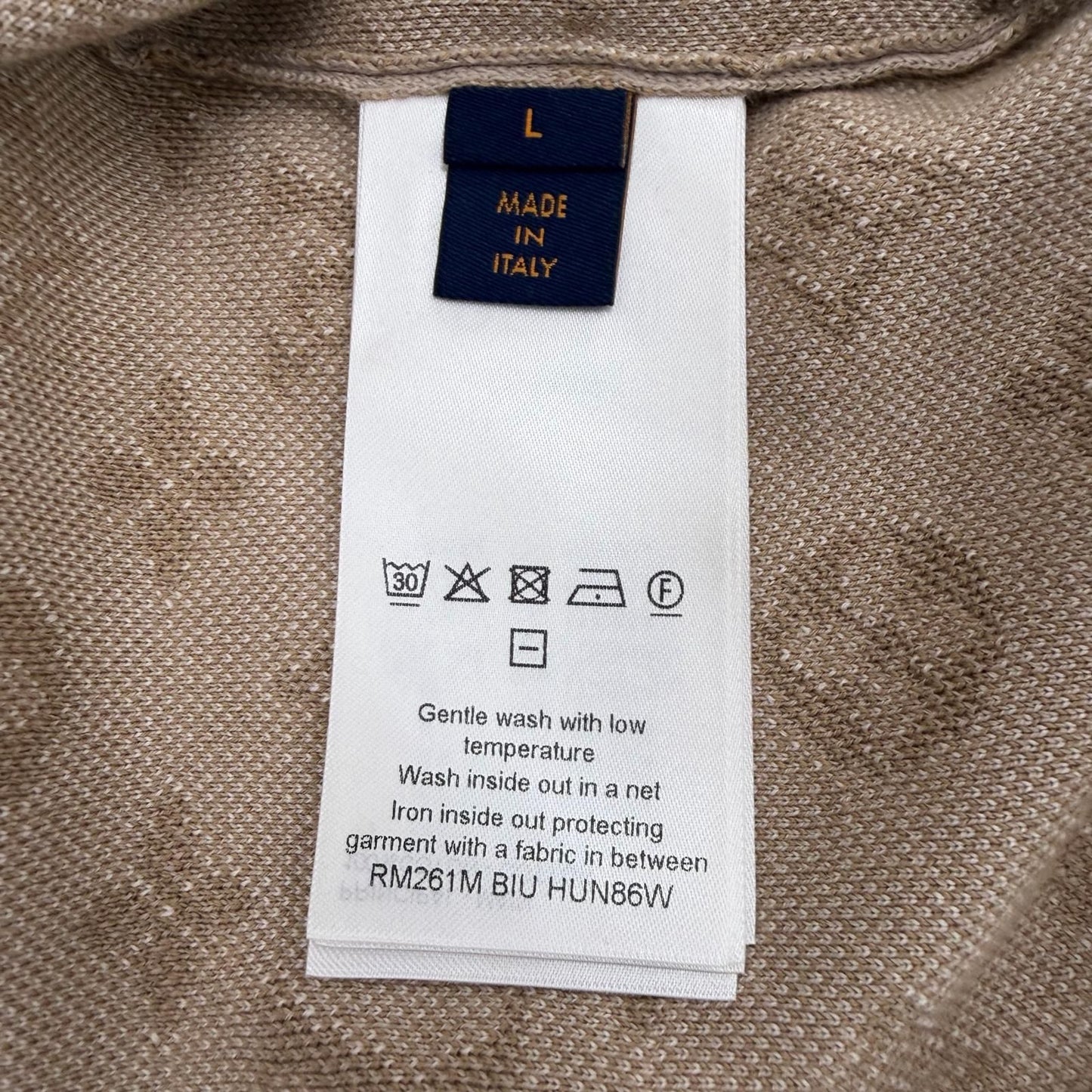 Louis Vuitton Cotton Monogram Long Sleeve Crew Neck Knit Pullover Sweatshirt — view 7