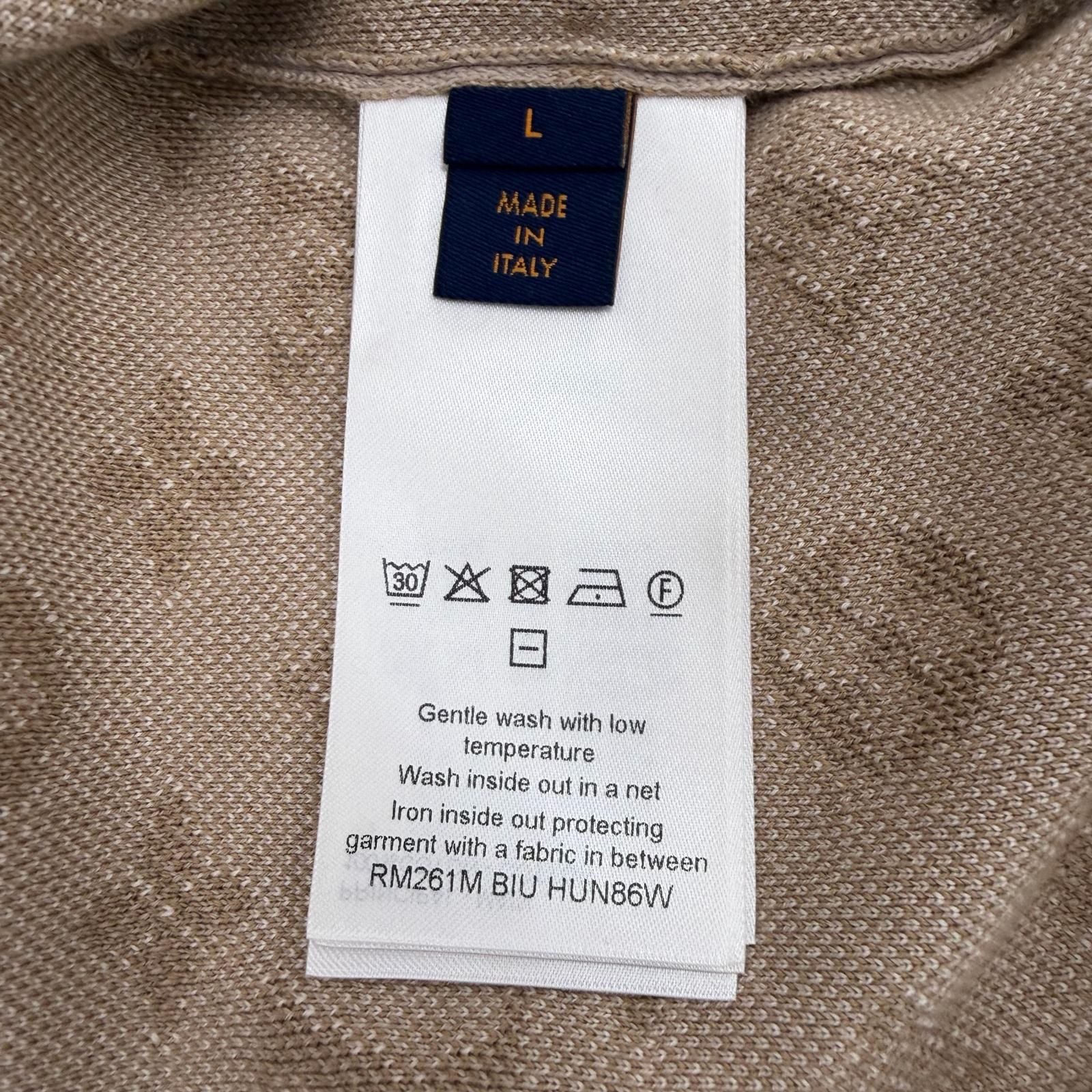 Louis Vuitton Cotton Monogram Long Sleeve Crew Neck Knit Pullover Sweatshirt — view 7