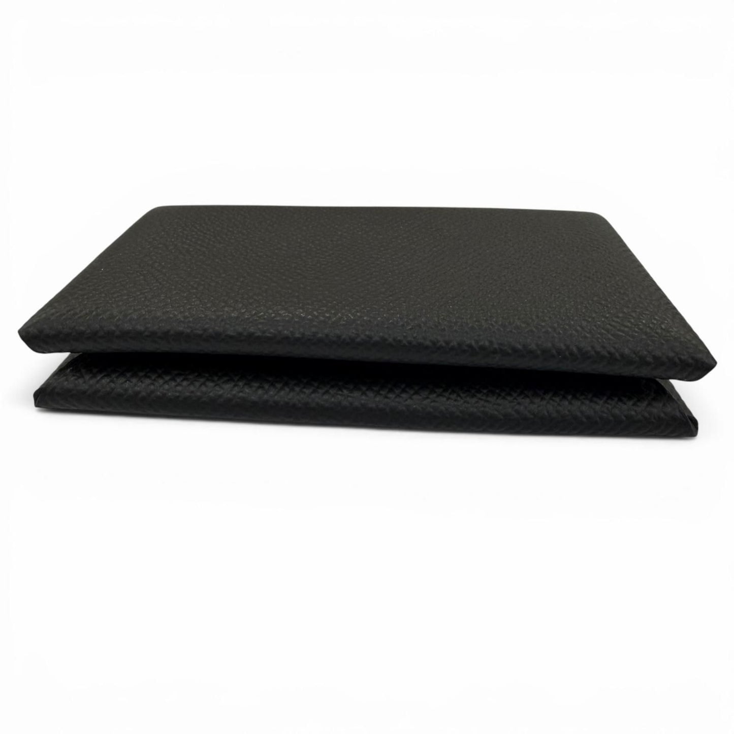 Hermes Calvi Veau Epsom Silver Card Case Black — view 4