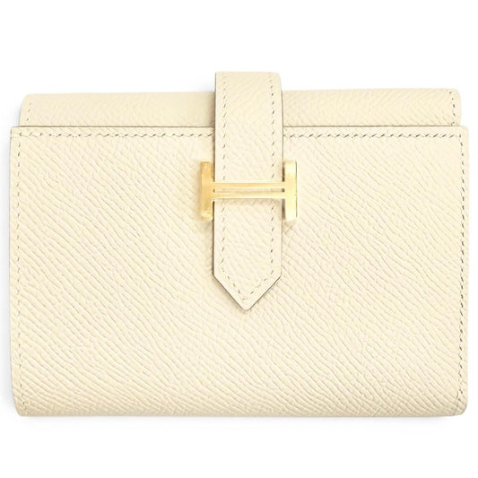Hermes Bearn Convenience Verso Veau Epsom Cles Gold Trifold Wallet Large