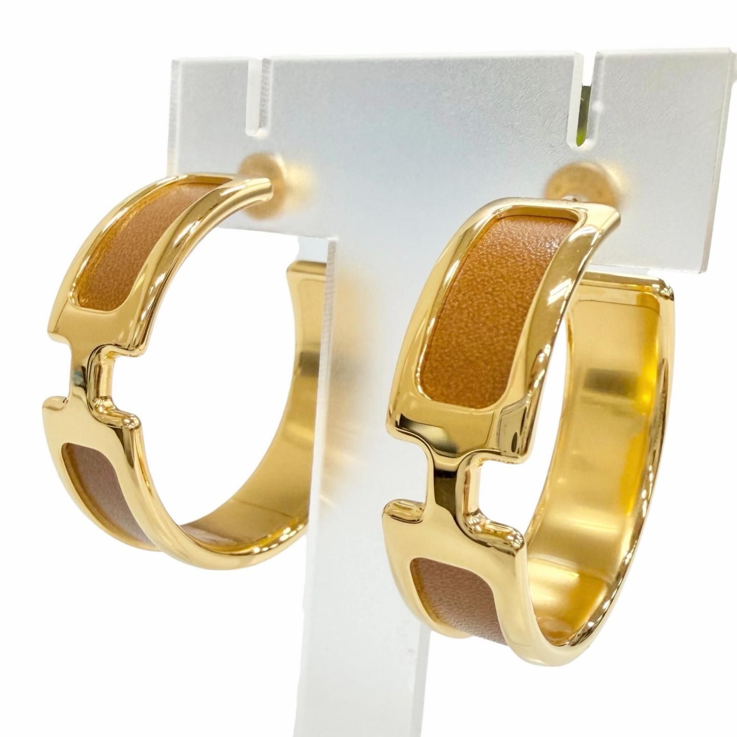 Hermes Olympe GM Earrings Gold Box Large Recommended