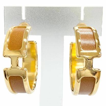 Hermes Olympe GM Earrings Gold Box Large Recommended — view 3