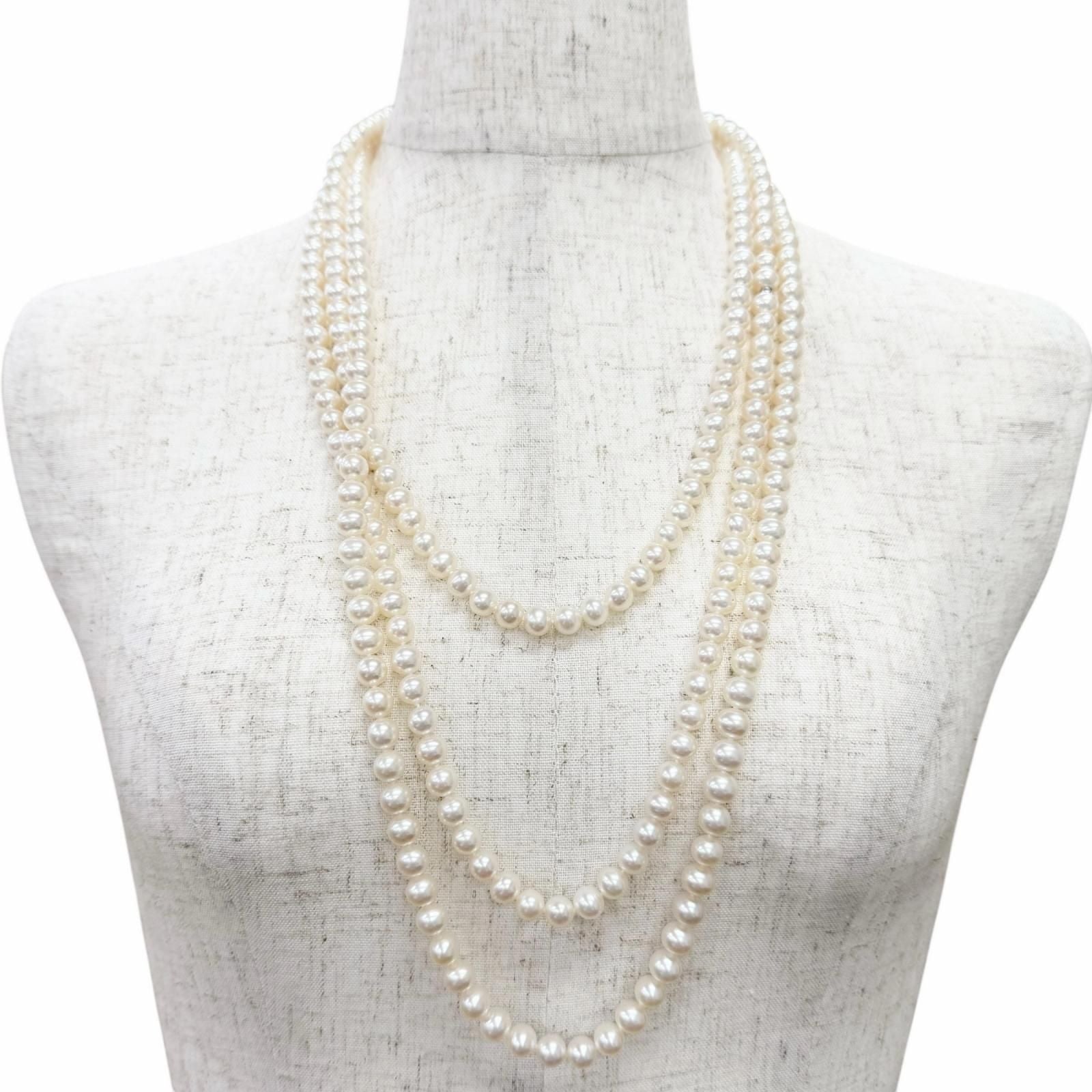 Tiffany & Co Fresh Water Pearl 925 Long Necklace White Recommended — view 4