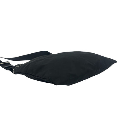 Prada Triangle Logo Tessuto Nylon Mini Shoulder Bag Pochette Crossbody Black — view 7