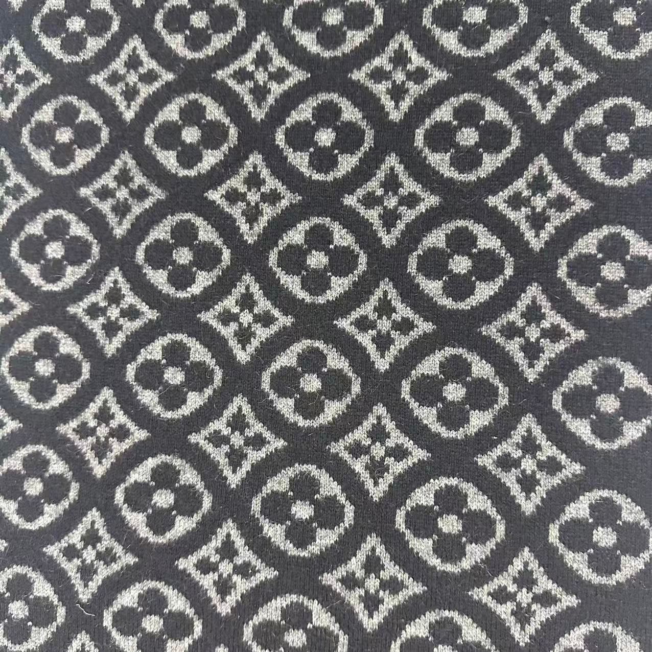 Louis Vuitton Scarf Echarpe Ski Monogram Cashmere Black — view 5