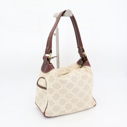 Celine Macadam Handbag Ivory