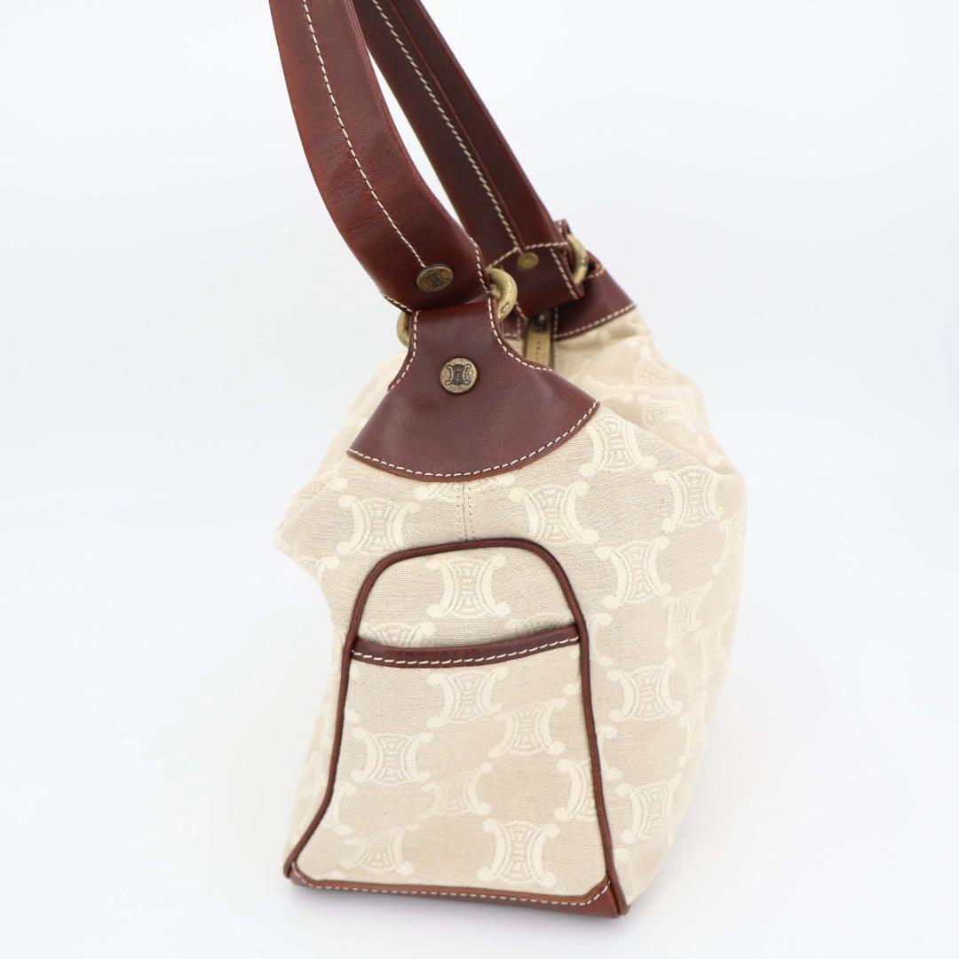 Celine Macadam Handbag Ivory — view 3