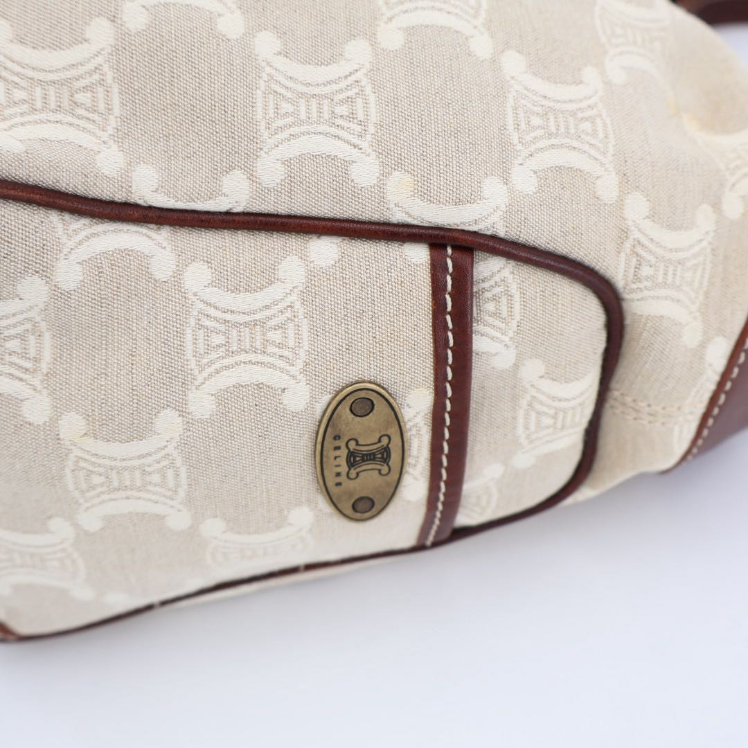 Celine Macadam Handbag Ivory — view 8