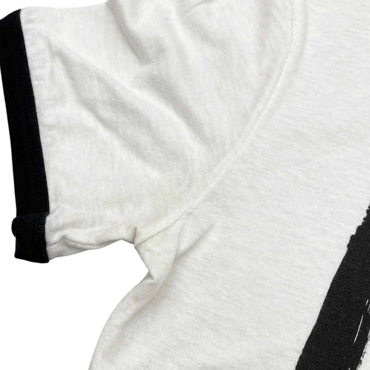 Dior Short Sleeve T-Shirt Graffiti Logo XS White Black — view 8