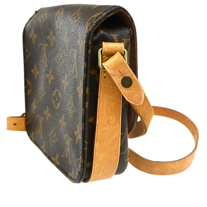 Louis Vuitton Mini Cartouchiere Shoulder Bag Monogram Leather — view 4