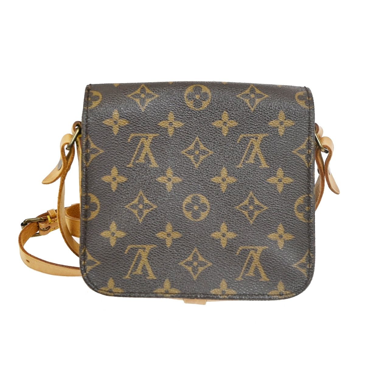 Louis Vuitton Mini Cartouchiere Shoulder Bag Monogram Leather — view 3