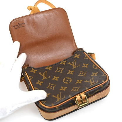 Louis Vuitton Mini Cartouchiere Shoulder Bag Monogram Leather — view 9