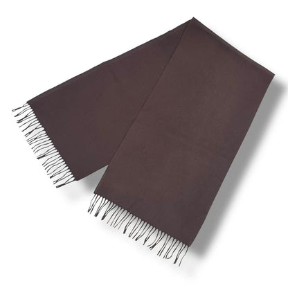 Louis Vuitton Scarf Cashmere LV Logo Brown — view 4