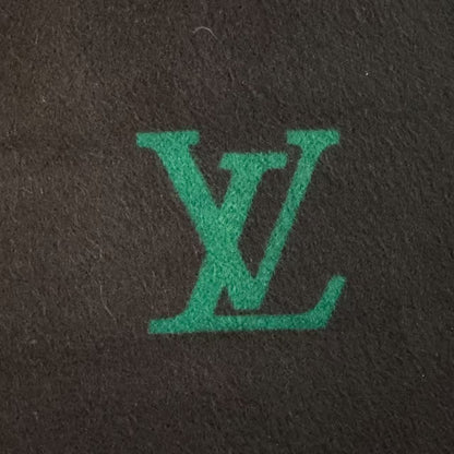 Louis Vuitton Scarf Cashmere LV Logo Brown — view 5