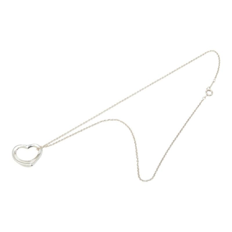 Tiffany & Co Open Heart Pendant Silver — view 4
