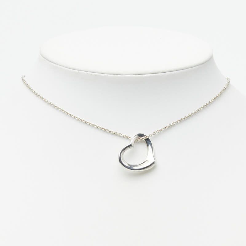 Tiffany & Co Open Heart Pendant Silver — view 7