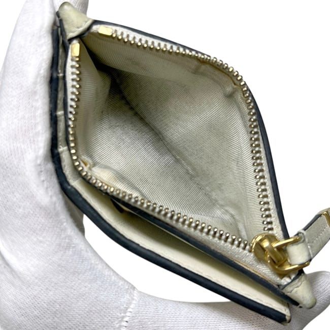 Dior Bifold Wallet Beige Star Pattern Leather — view 5