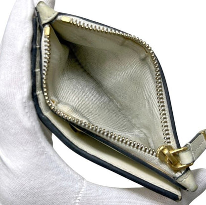 Dior Bifold Wallet Beige Star Pattern Leather — view 5
