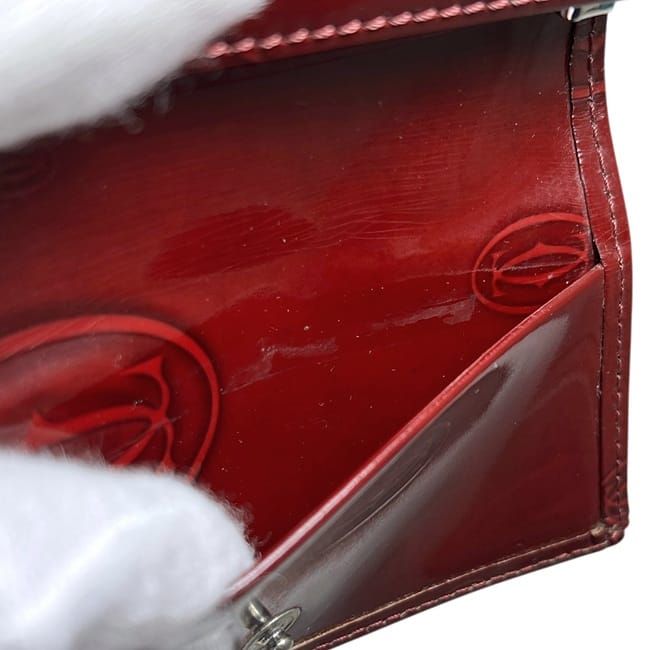 Cartier 6 Key Case Bordeaux Happy Birthday Key Holder Leather — view 4