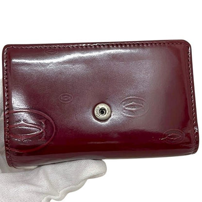 Cartier 6 Key Case Bordeaux Happy Birthday Key Holder Leather — view 8