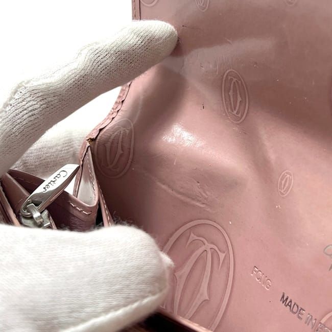 Cartier Bifold Wallet Pink Happy Birthday Leather — view 5