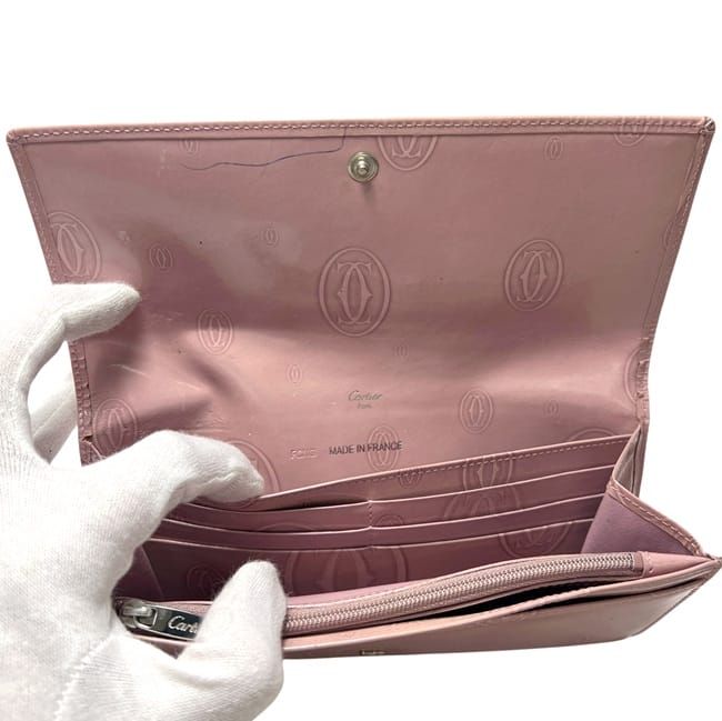 Cartier Bifold Wallet Pink Happy Birthday Leather — view 4