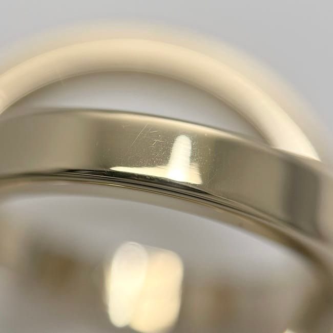Hermes Scarf Ring Cosmos Gold Metal — view 7