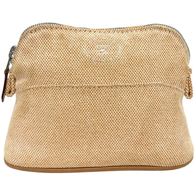 Hermes Pouch Bolide 16 Mini Beige Case Toile — view 9