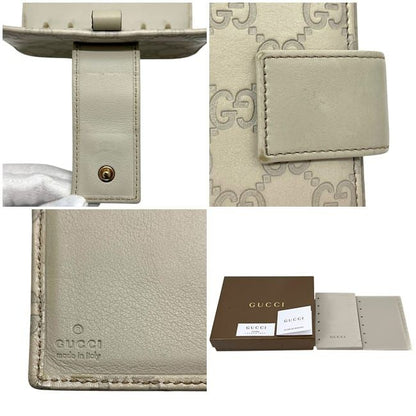 Gucci Notebook Cover Beige White Guccissima Line 6 Holes System Leather Agenda — view 3