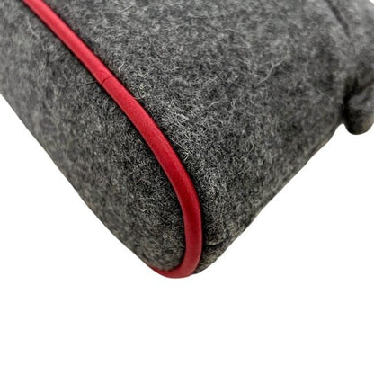 Hermes Pouch Bolide 20 Mini Gray Case Wool — view 7