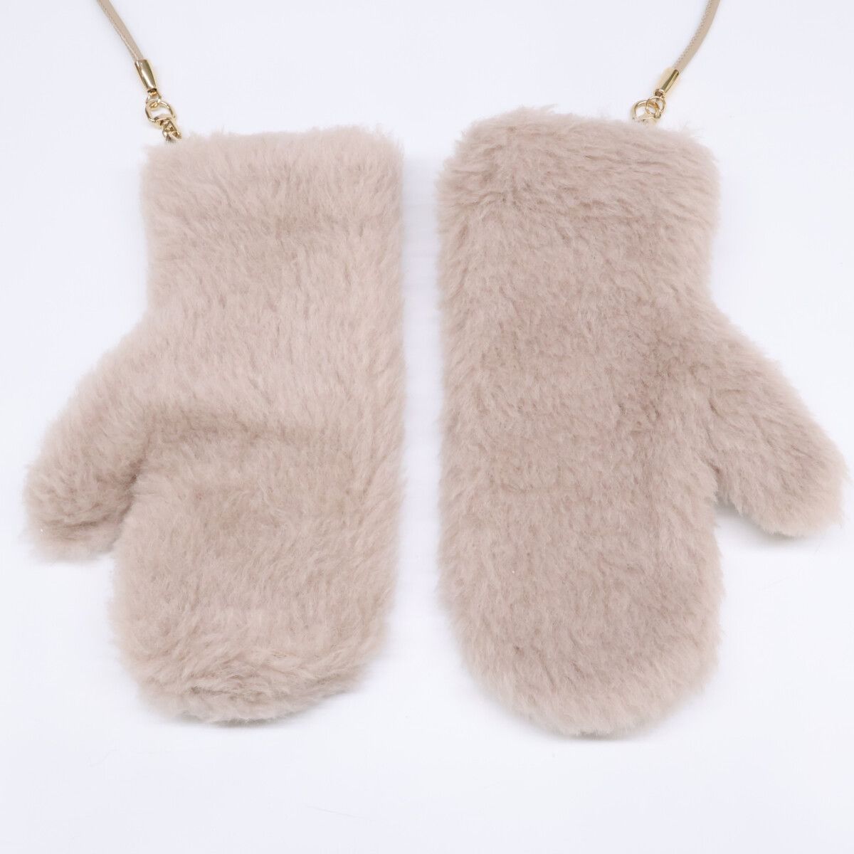 Max Mara Ombrato Vargin Wool Alpaca Silk Teddy Bear Mitten — view 3