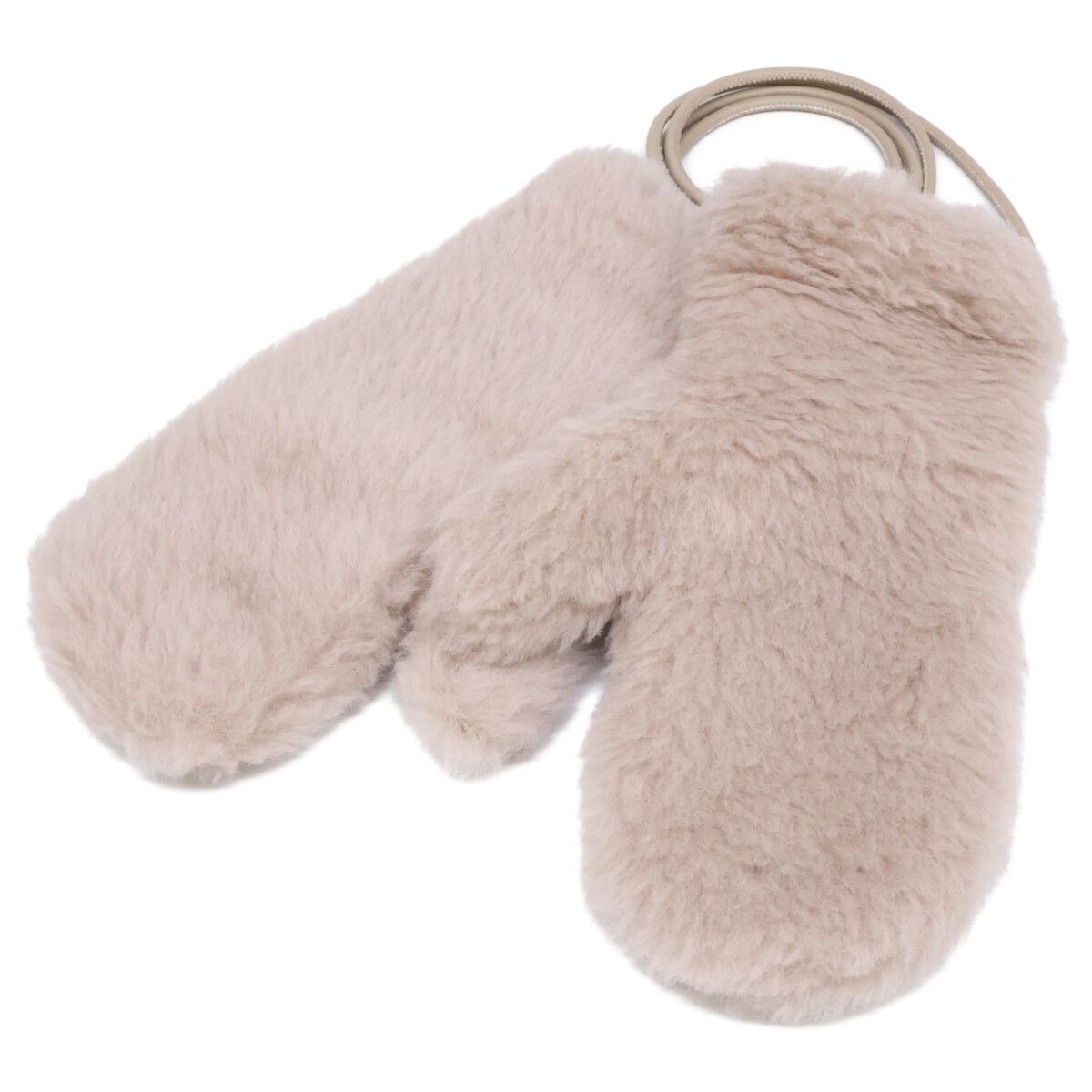 Max Mara Ombrato Vargin Wool Alpaca Silk Teddy Bear Mitten