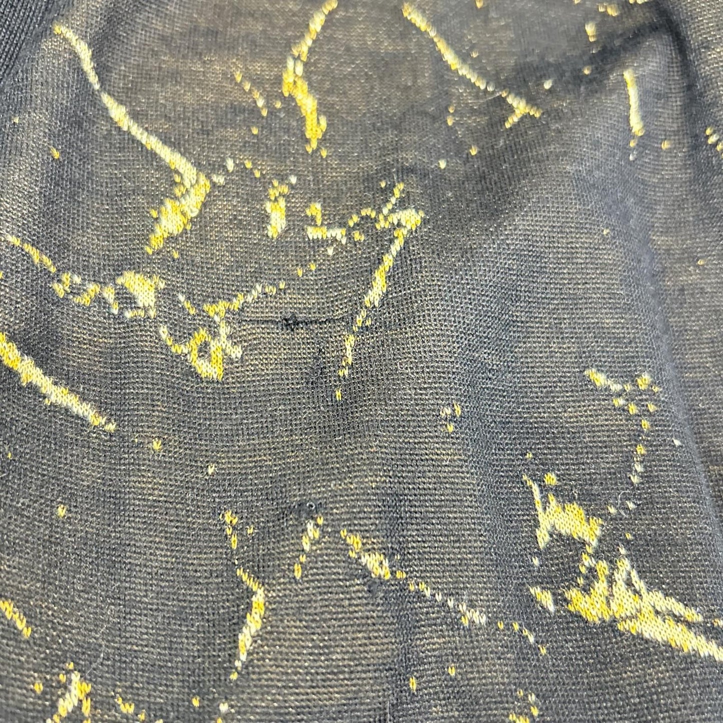 Hermes Era Black Yellow Silk 100 Ring Sleeve Cardigan 36 — view 9