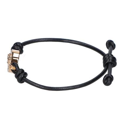 Versace Medusa '95 Crystal Leather Bracelet — view 2