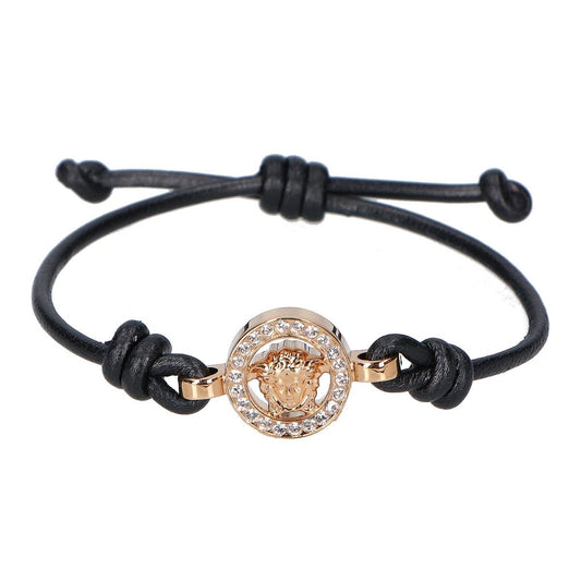 Versace Medusa '95 Crystal Leather Bracelet