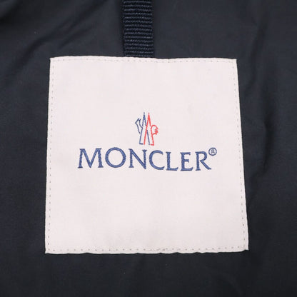 Moncler Achard Arm Leather Logo Patch Long Down Jacket — view 5