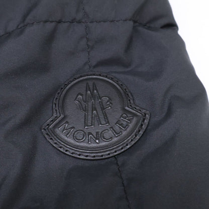 Moncler Achard Arm Leather Logo Patch Long Down Jacket — view 9