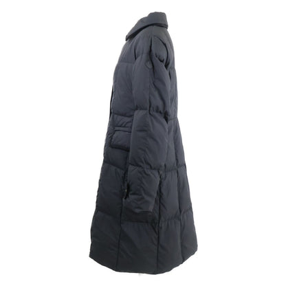Moncler Achard Arm Leather Logo Patch Long Down Jacket — view 3