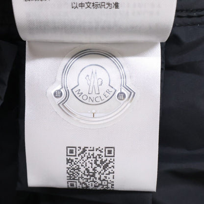 Moncler Achard Arm Leather Logo Patch Long Down Jacket — view 8