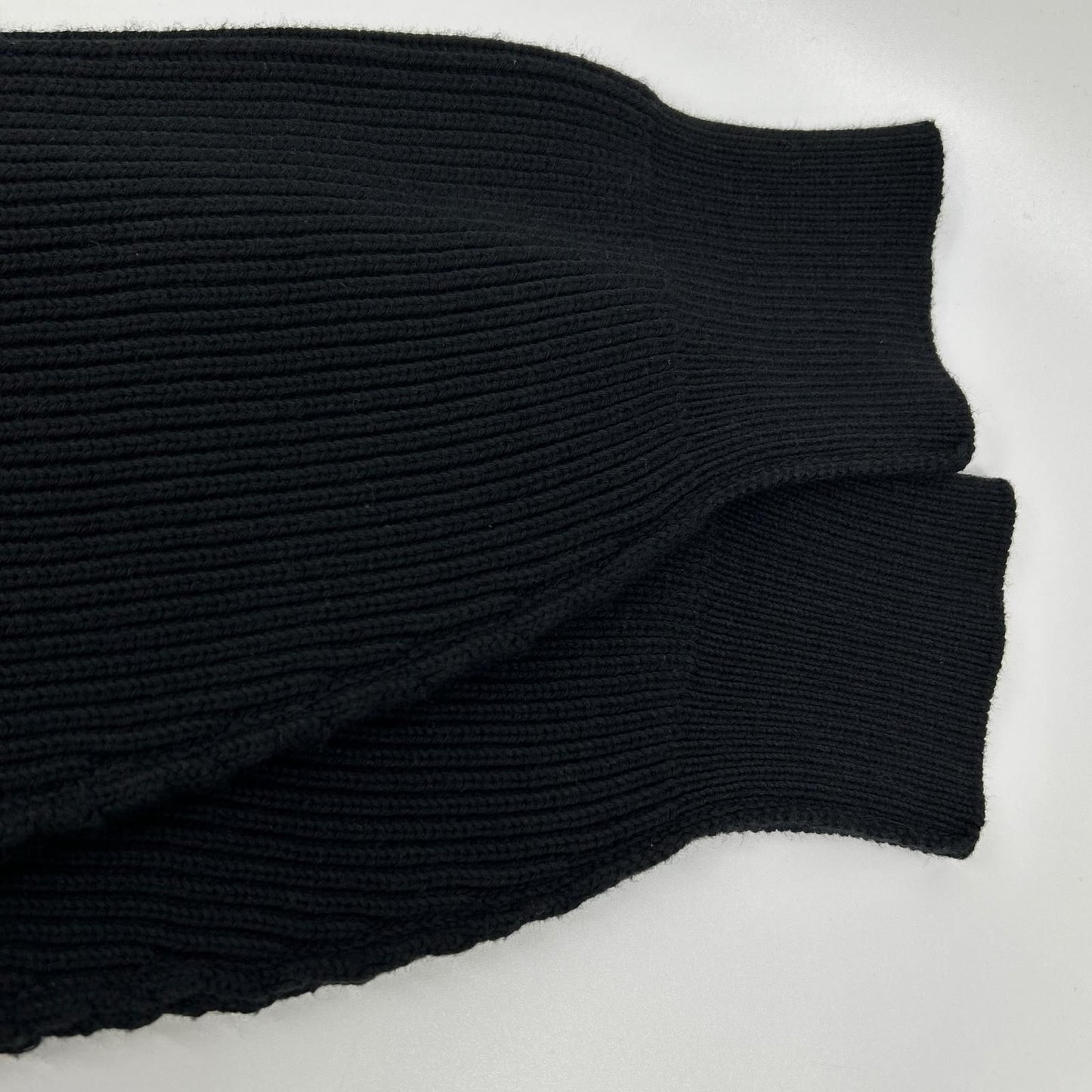 Balenciaga Black Cotton Wool Stretch Crew Neck Knit XS Sweater — view 8