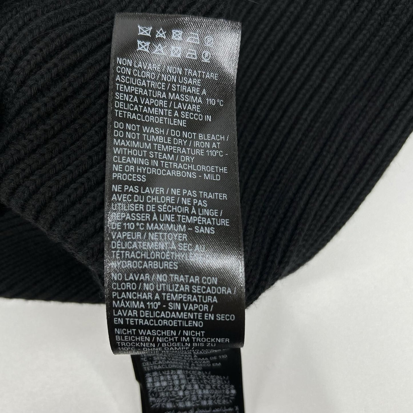 Balenciaga Black Cotton Wool Stretch Crew Neck Knit XS Sweater — view 5