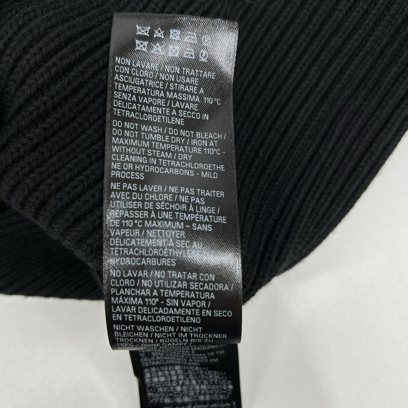 Balenciaga Black Cotton Wool Stretch Crew Neck Knit XS Sweater — view 5
