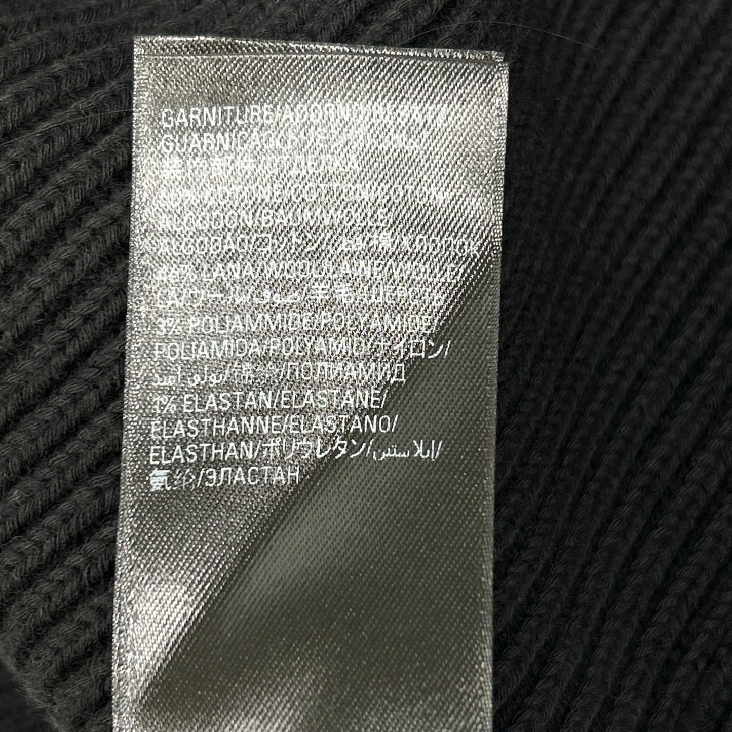 Balenciaga Black Cotton Wool Stretch Crew Neck Knit XS Sweater — view 4