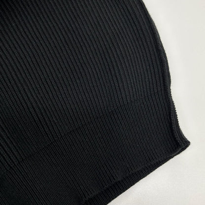 Balenciaga Black Cotton Wool Stretch Crew Neck Knit XS Sweater — view 9