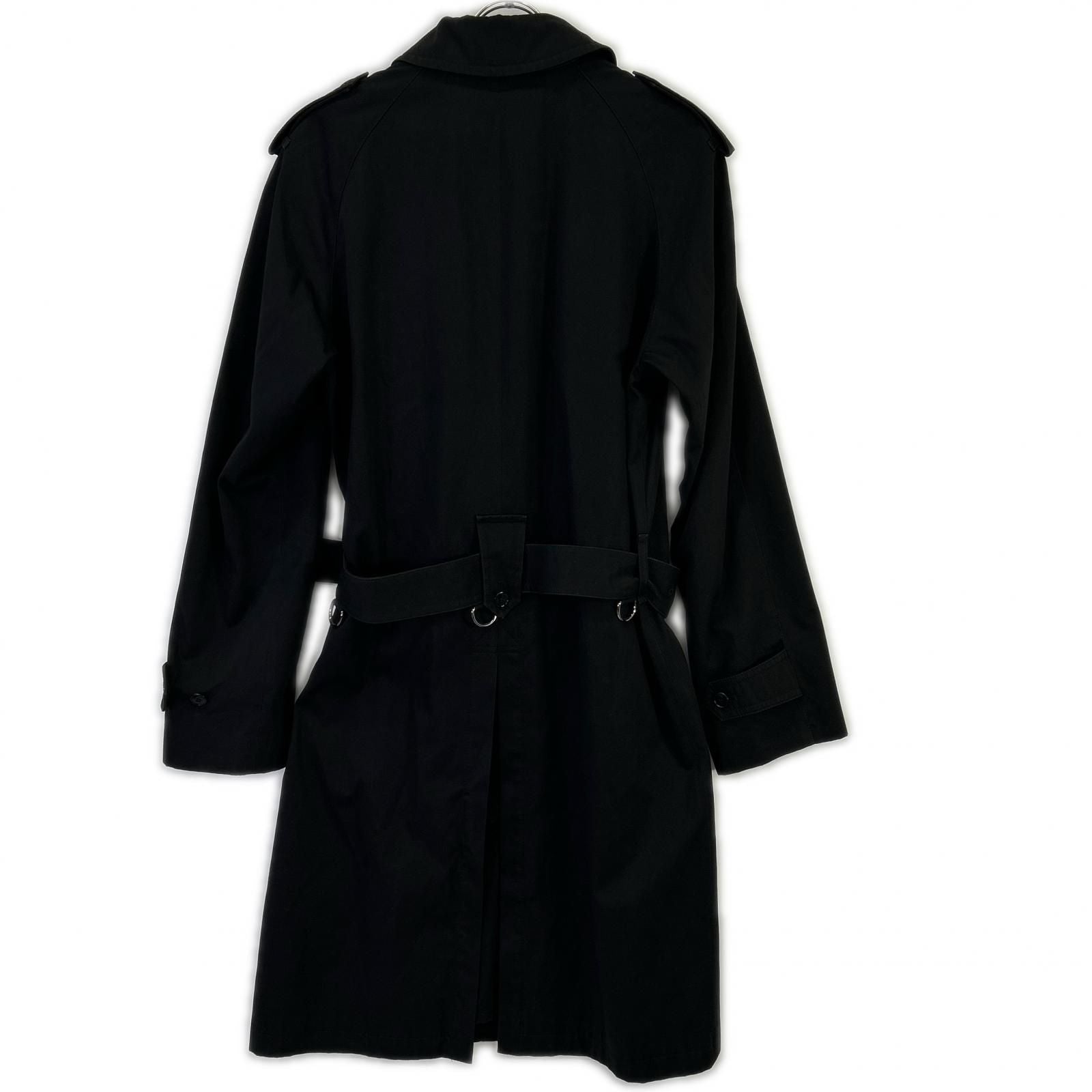 Dolce & Gabbana Black Trench Coat 46 — view 2