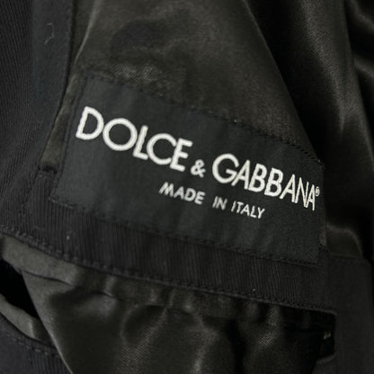 Dolce & Gabbana Black Trench Coat 46 — view 4