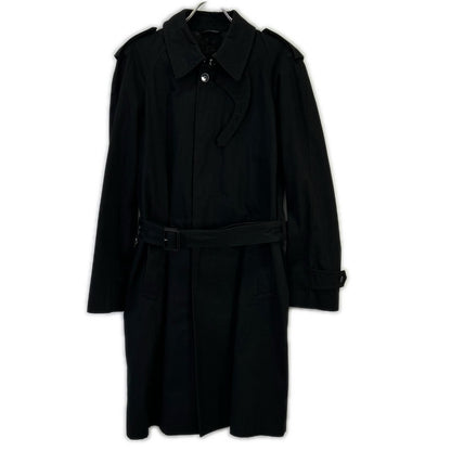 Dolce & Gabbana Black Trench Coat 46