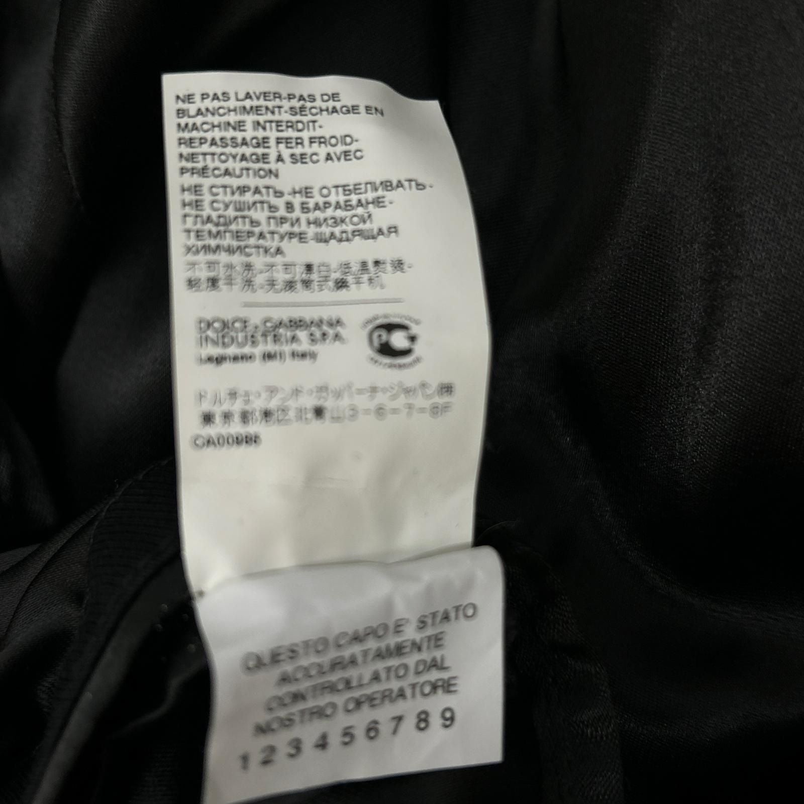 Dolce & Gabbana Black Trench Coat 46 — view 6