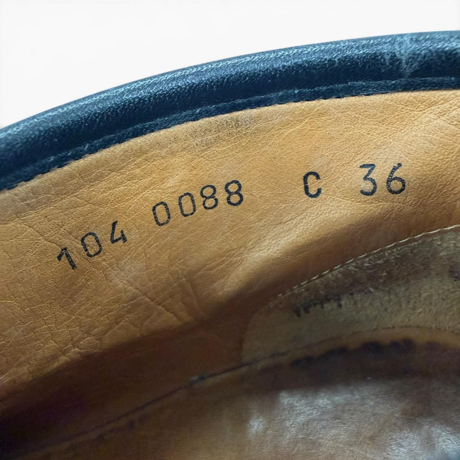 Gucci 104 Horsebit Leather Ankle Boots Black Gold — view 9