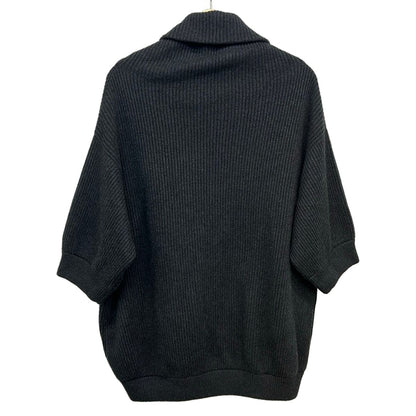 Brunello Cucinelli Long Sleeve Sweater XS Dark Gray Turtleneck Cashmere — view 2